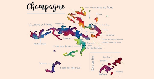 Le regioni dello Champagne